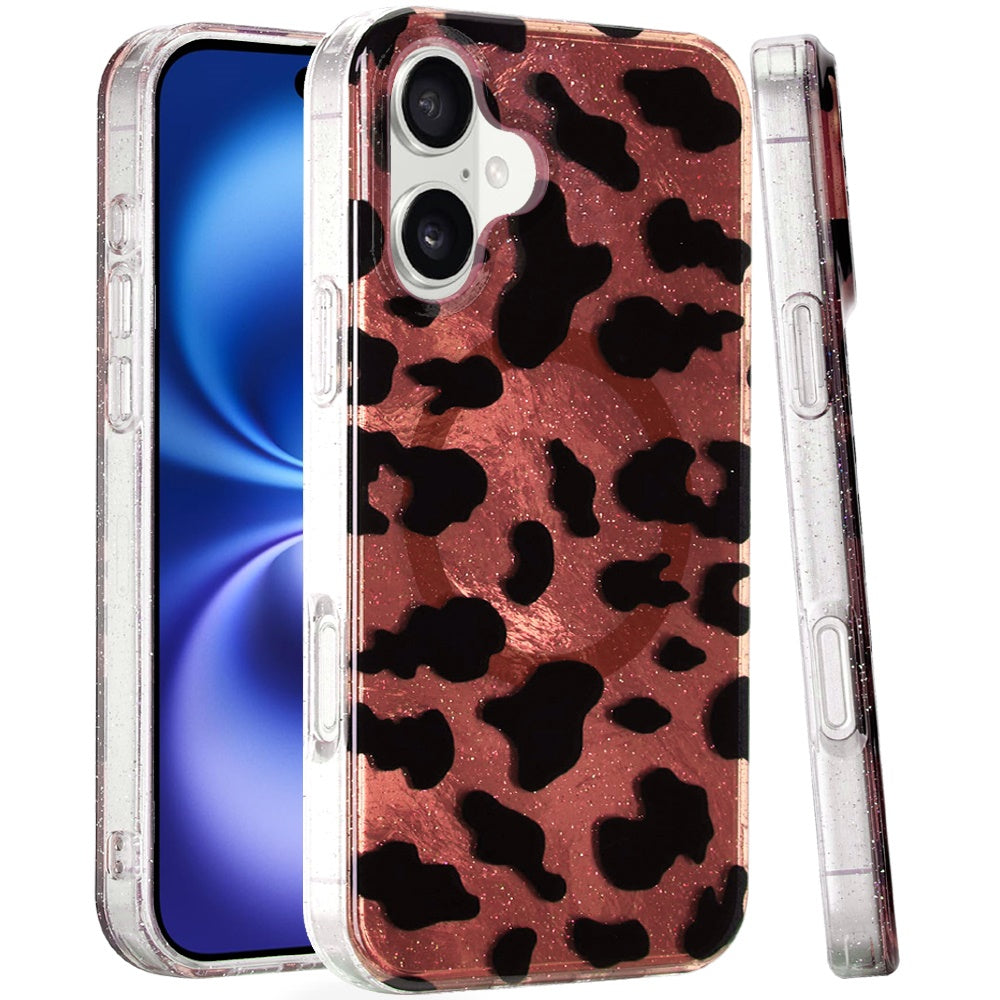 iPhone 17 Magnetic Circle Case – Beauty Leopard - iPhone17accs
