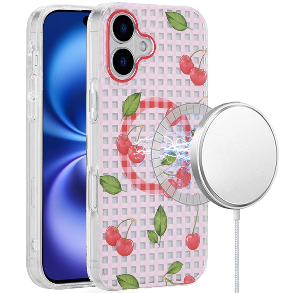 iPhone 17 Magnetic Circle Case – Cherry - iPhone17accs
