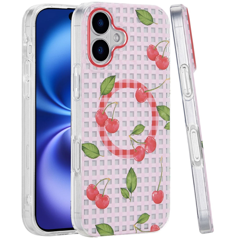iPhone 17 Magnetic Circle Case – Cherry - iPhone17accs