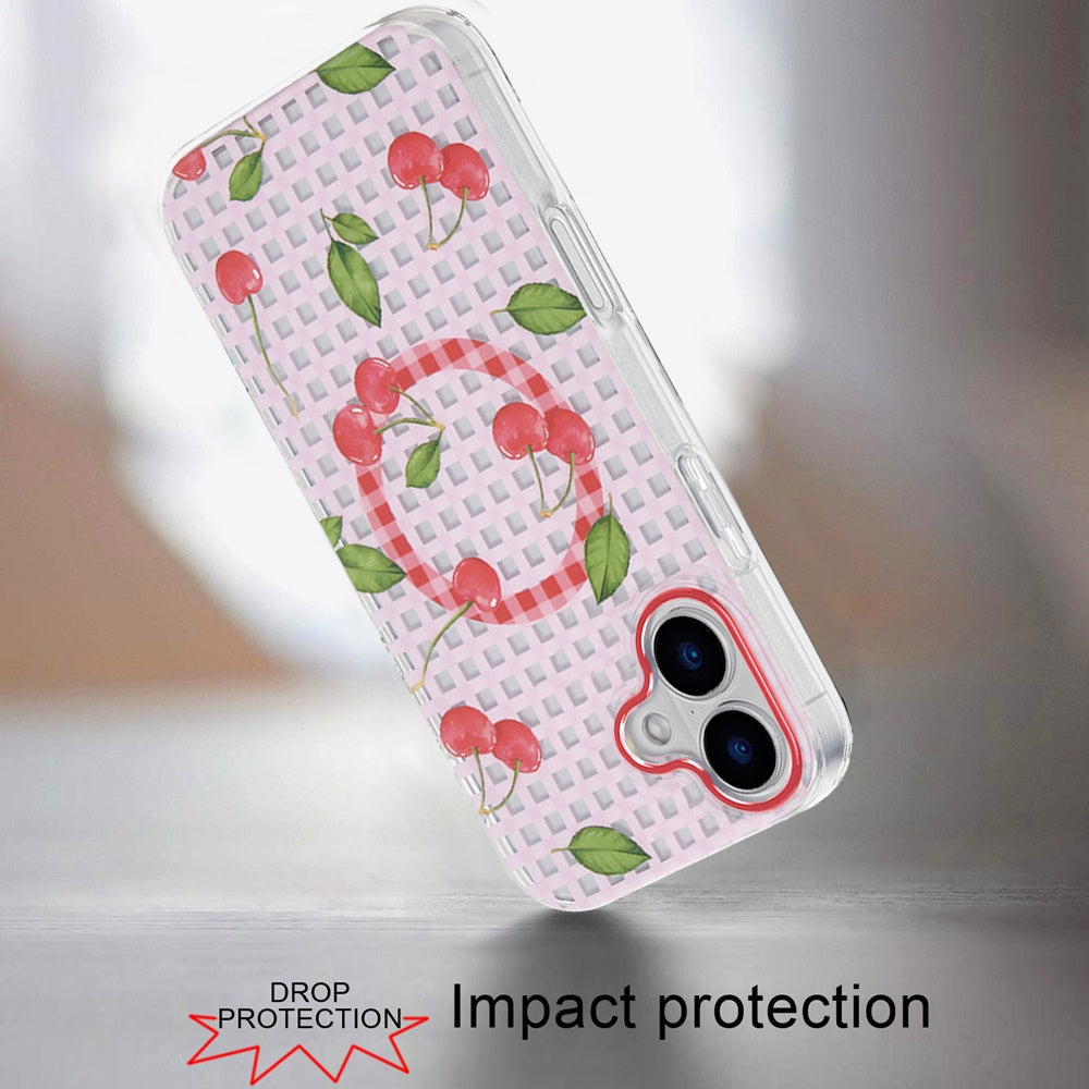 iPhone 17 Magnetic Circle Case – Cherry - iPhone17accs