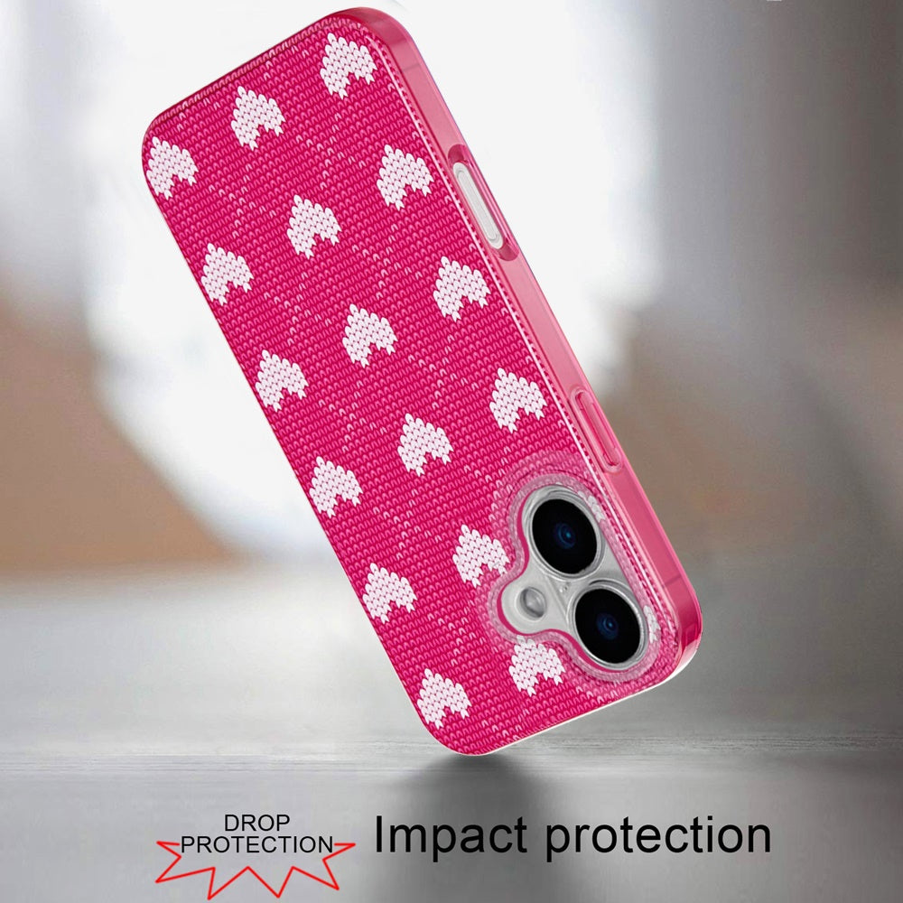 iPhone 17 Magnetic Circle Case – Hearts on Pink - iPhone17accs