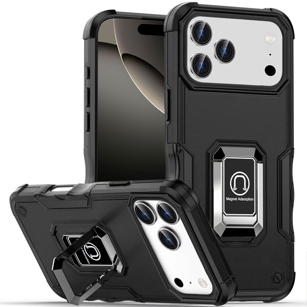 iPhone 17 Pro Max Magnetic Circle Case – Black - iPhone17accs