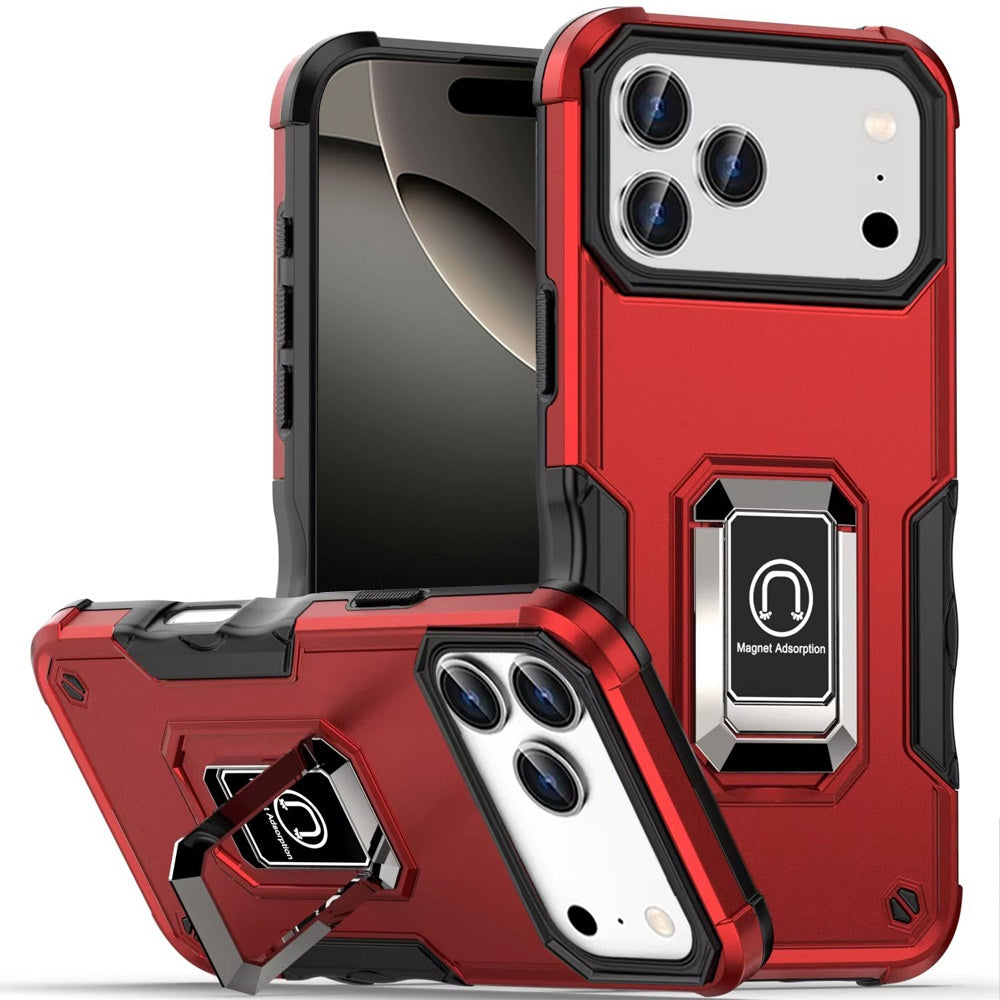 iPhone 17 Pro Max Magnetic Circle Case – Red - iPhone17accs
