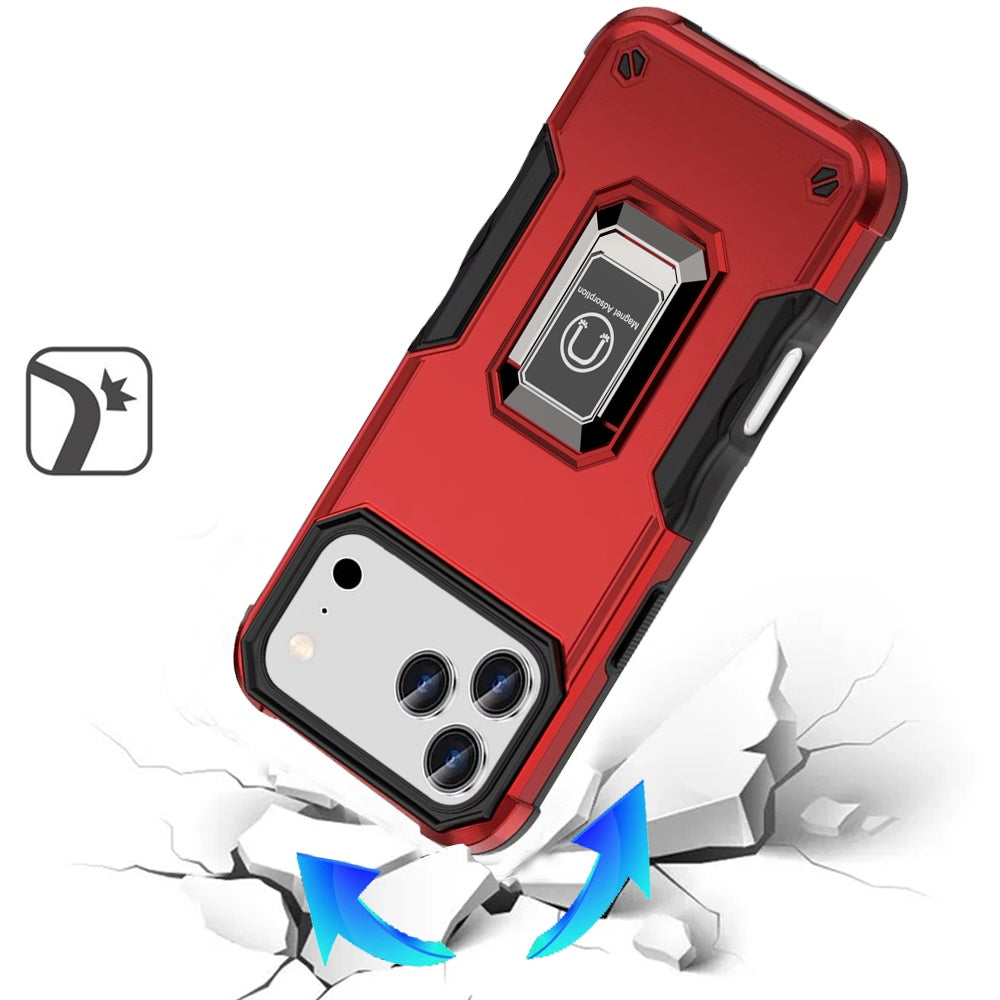 iPhone 17 Pro Max Magnetic Circle Case – Red - iPhone17accs