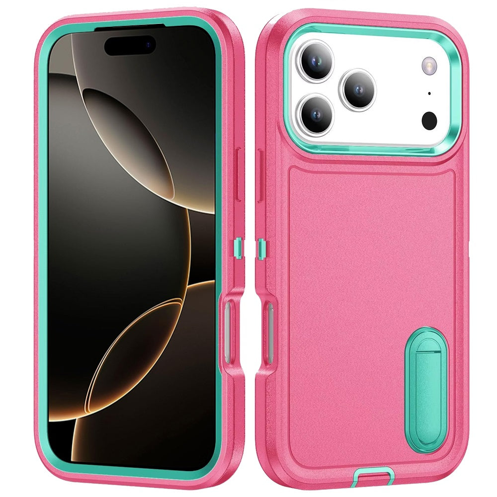 iPhone 17 Pro Max Hybrid Case – Teal/Hot Pink - iPhone17accs