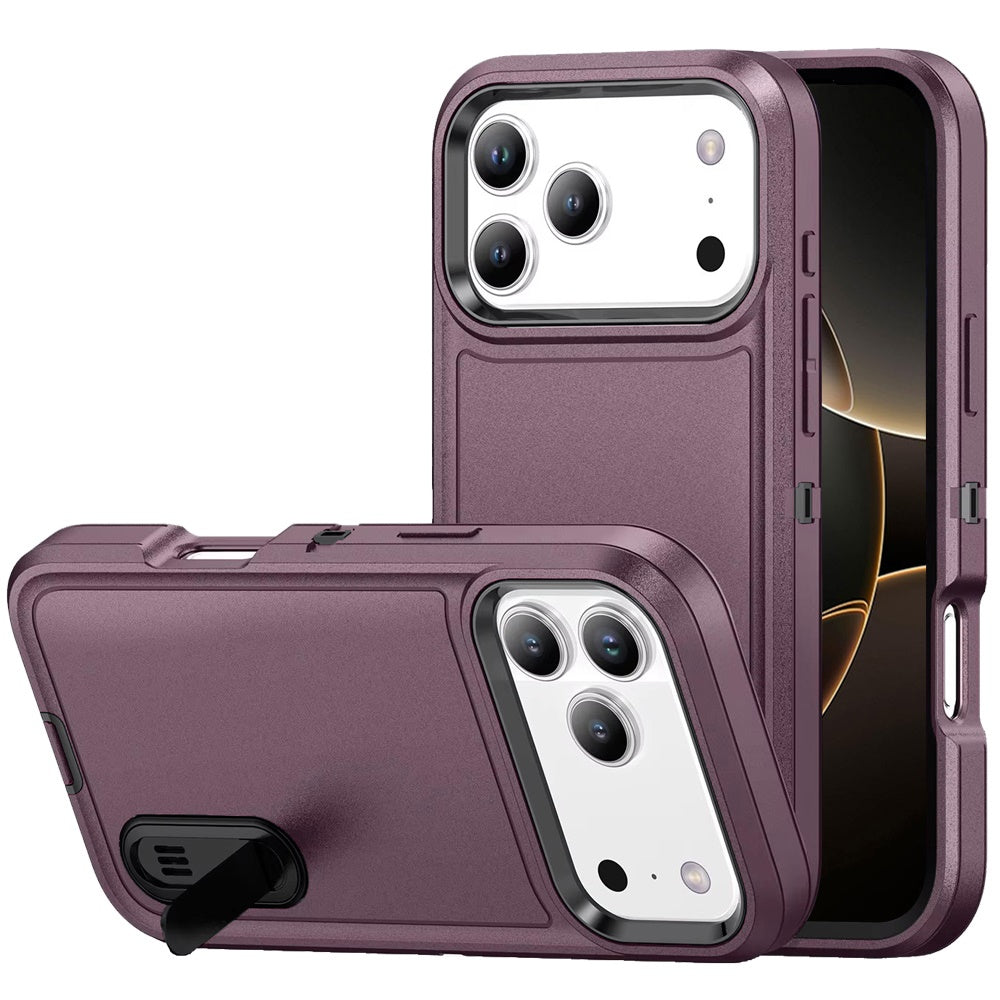 iPhone 17 Pro Hybrid Case – Burgundy/Black - iPhone17accs