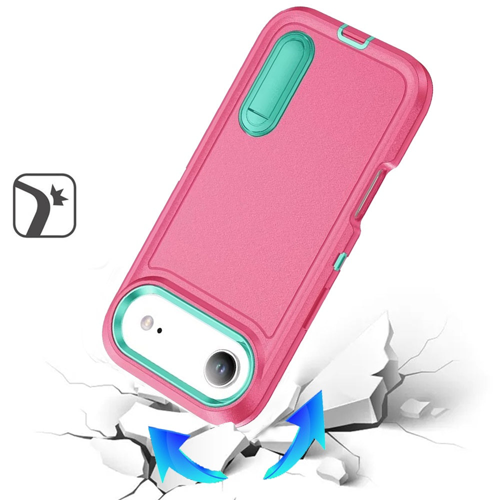 iPhone 17 Air Hybrid Case – Teal/Hot Pink - iPhone17accs