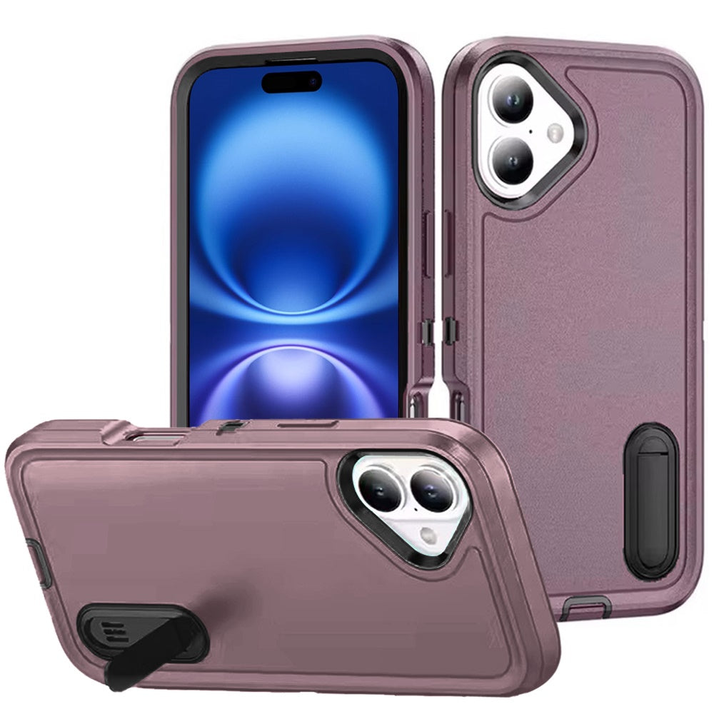 iPhone 17 Hybrid Case – Burgundy/Black - iPhone17accs