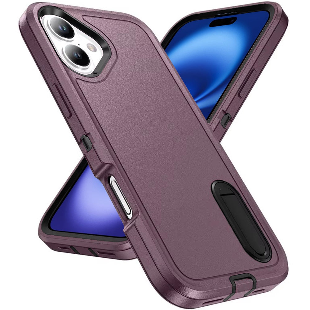iPhone 17 Hybrid Case – Burgundy/Black - iPhone17accs