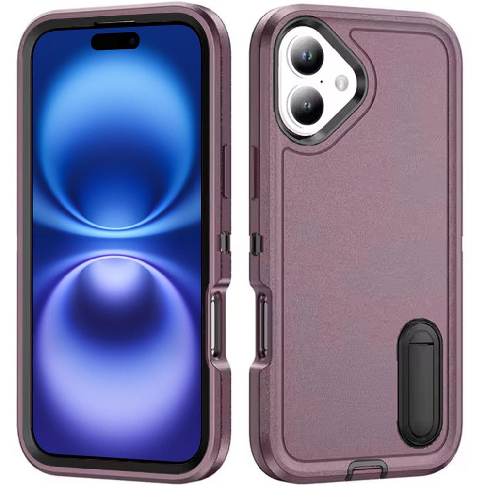 iPhone 17 Hybrid Case – Burgundy/Black - iPhone17accs