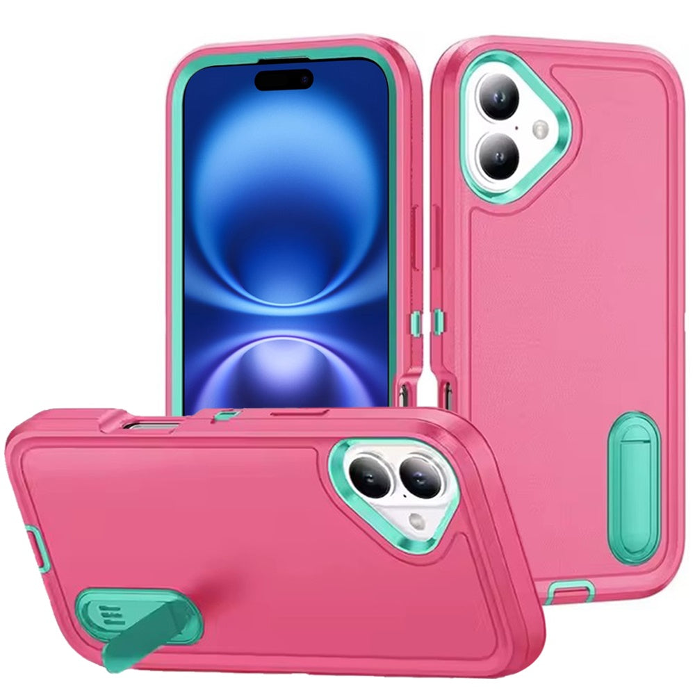 iPhone 17 Hybrid Case – Teal/Hot Pink - iPhone17accs