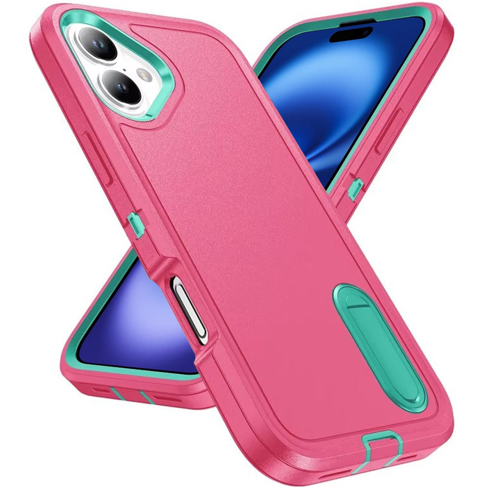iPhone 17 Hybrid Case – Teal/Hot Pink - iPhone17accs