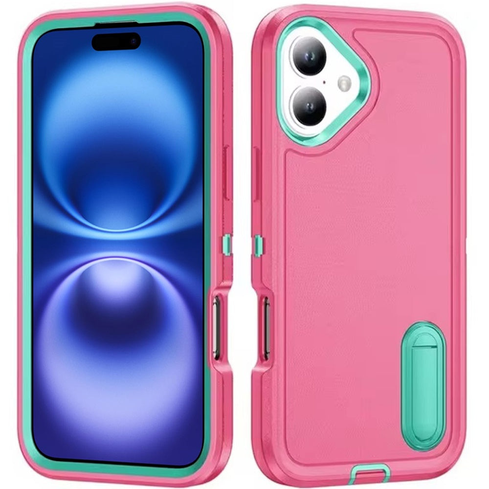 iPhone 17 Hybrid Case – Teal/Hot Pink - iPhone17accs