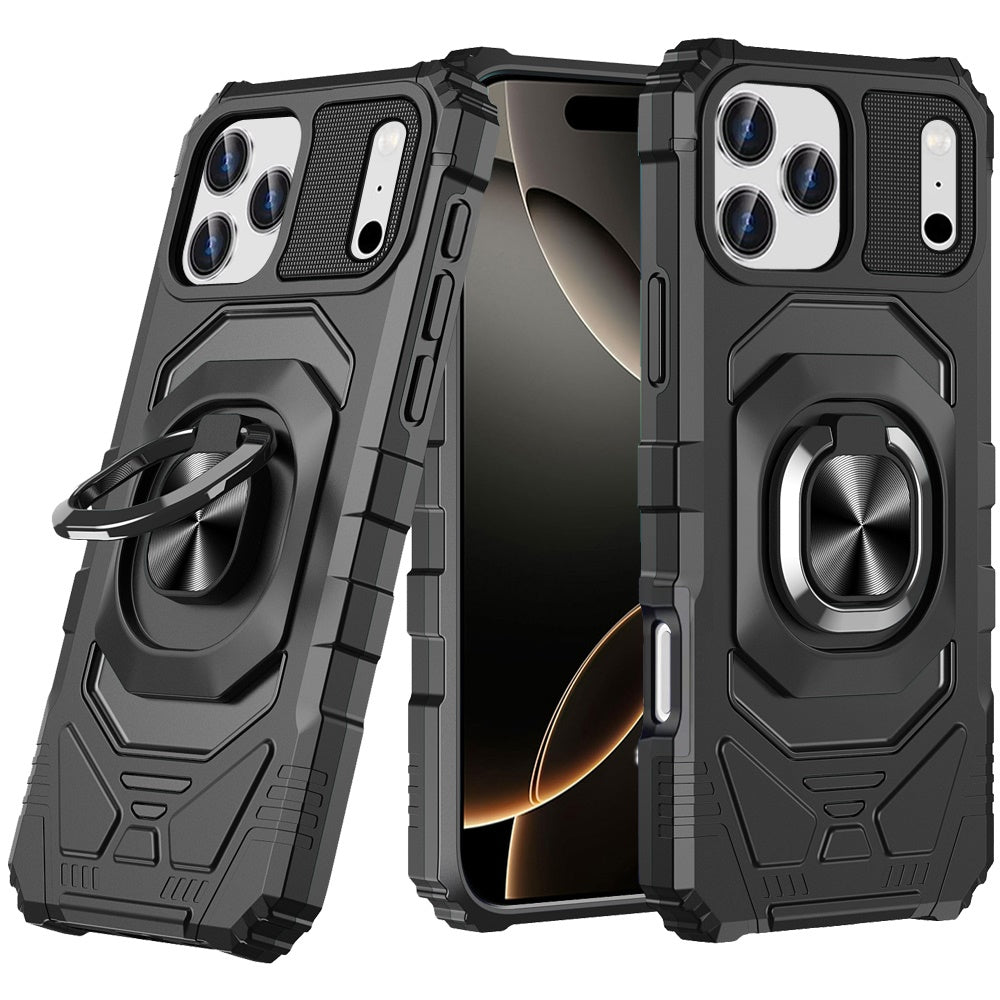 iPhone 17 Pro Max Magnetic Circle Case – Black - iPhone17accs