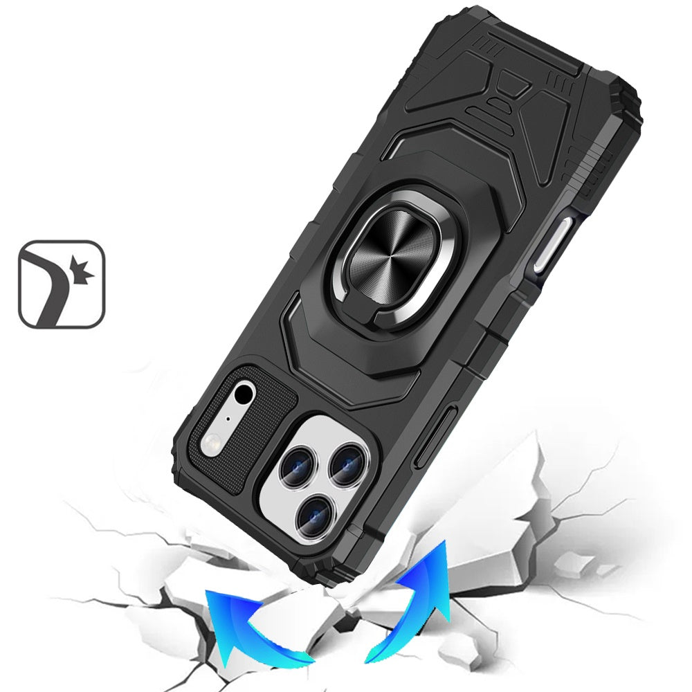iPhone 17 Pro Max Magnetic Circle Case – Black - iPhone17accs