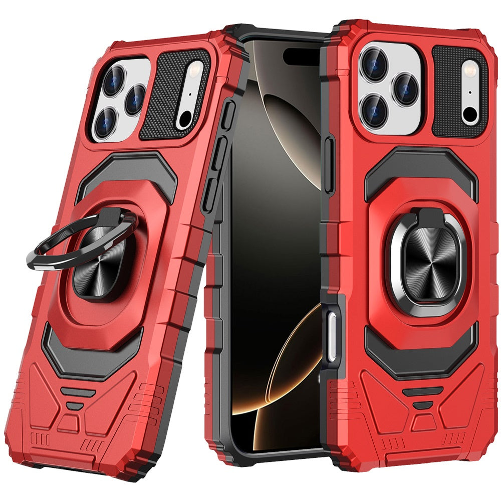 iPhone 17 Pro Max Magnetic Circle Case – Red - iPhone17accs