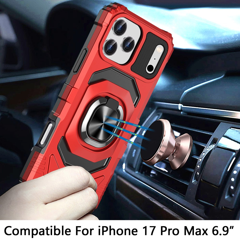 iPhone 17 Pro Max Magnetic Circle Case – Red - iPhone17accs