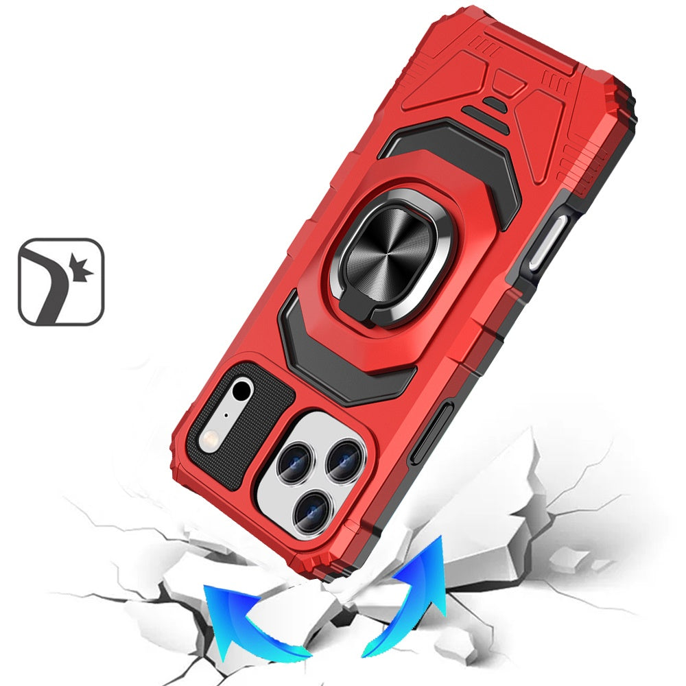 iPhone 17 Pro Magnetic Circle Case – Red - iPhone17accs