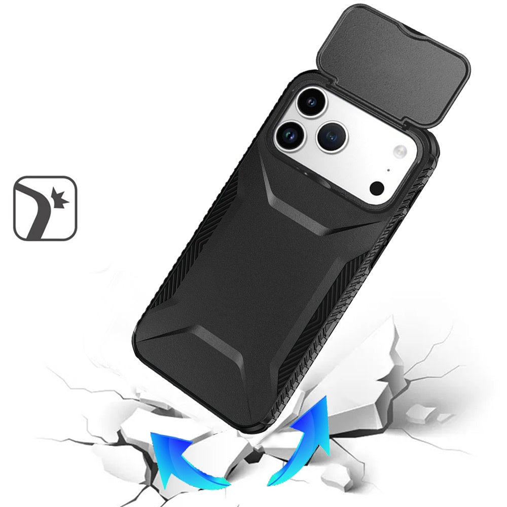 iPhone 17 Pro Max Hybrid Case – Black - iPhone17accs