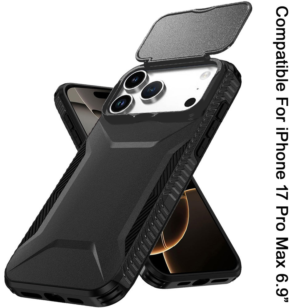 iPhone 17 Pro Max Hybrid Case – Black - iPhone17accs