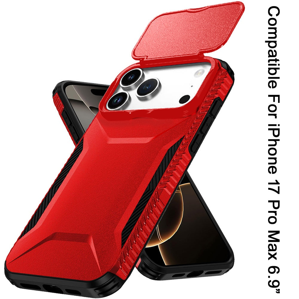 iPhone 17 Pro Max Hybrid Case – Red - iPhone17accs