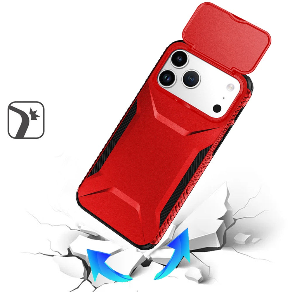 iPhone 17 Pro Max Hybrid Case – Red - iPhone17accs