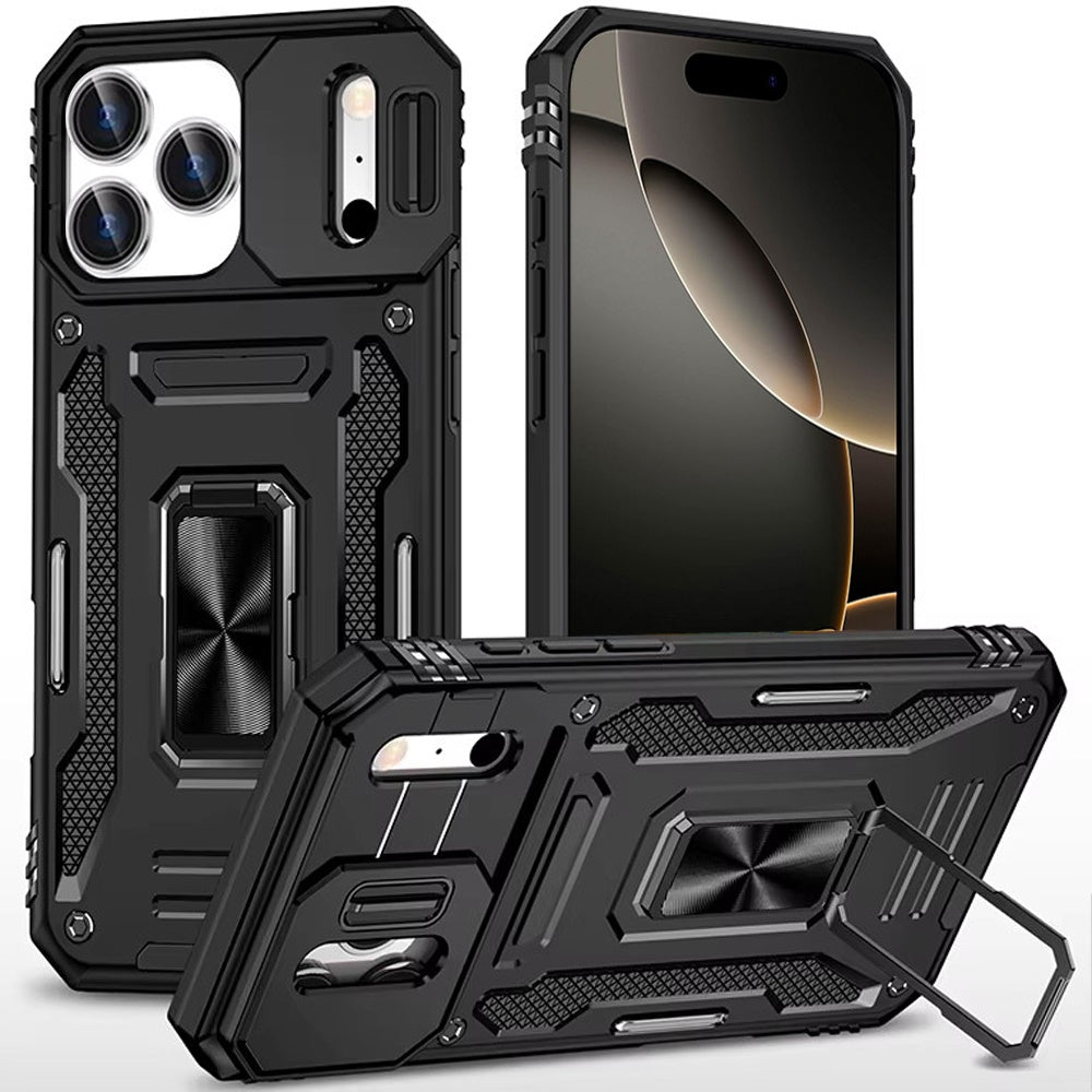 iPhone 17 Pro Max Magnetic Circle Case – Black - iPhone17accs