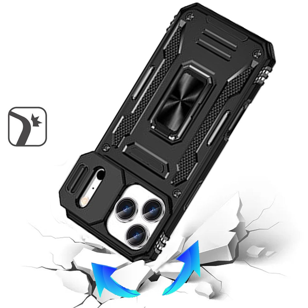 iPhone 17 Pro Max Magnetic Circle Case – Black - iPhone17accs