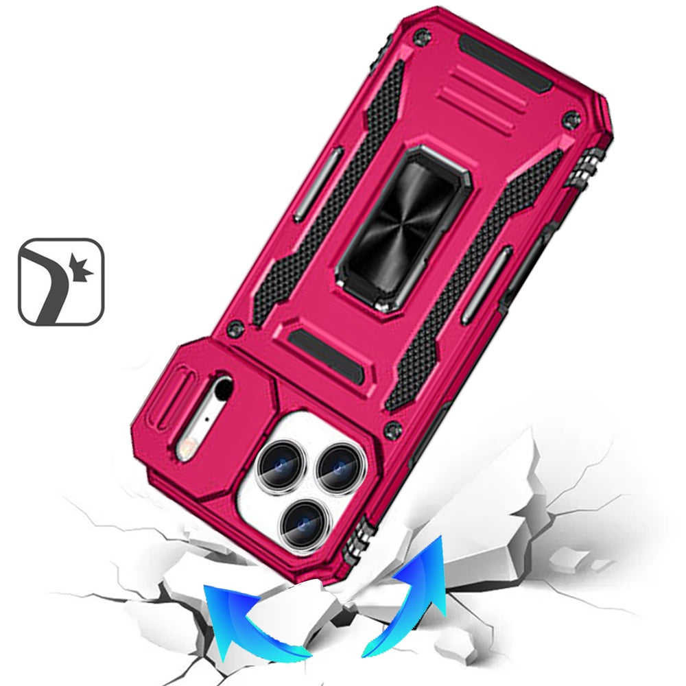 iPhone 17 Pro Max Magnetic Circle Case – Hot Pink - iPhone17accs